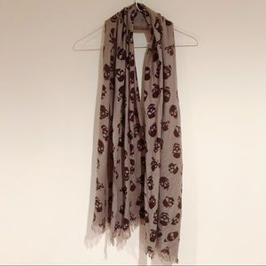 Skull Print Scarf